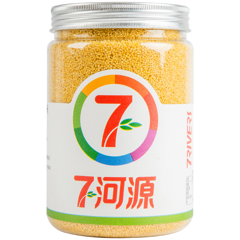 七河源有机小米1kg 无添加 东北 黄小米 月子米 五谷 杂粮 粗粮 粥米 桶装 大米伴侣