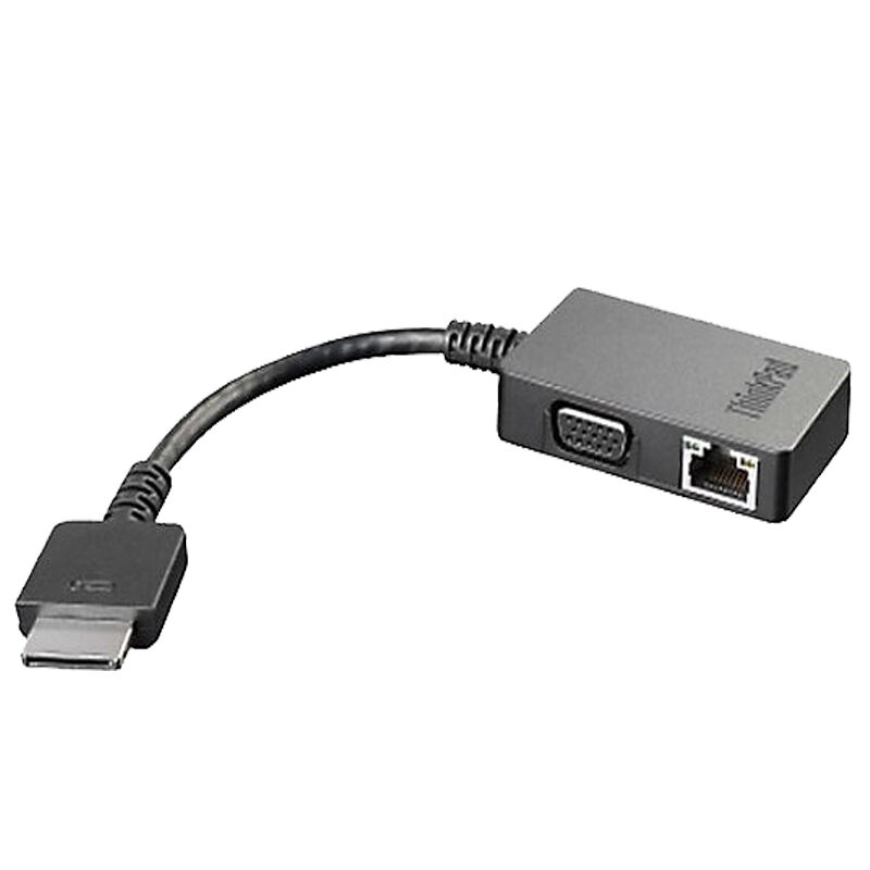 lenovo联想 OneLink+ to VGA/RJ45 adapter 转接线 4X90J31060 (根)