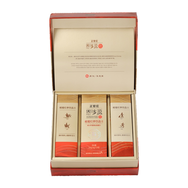 正官庄(Korean Red Ginseng)恩珍源椴蜜红参饮品II10g/袋*30 红参口服液 高丽参 人参 滋补赠礼