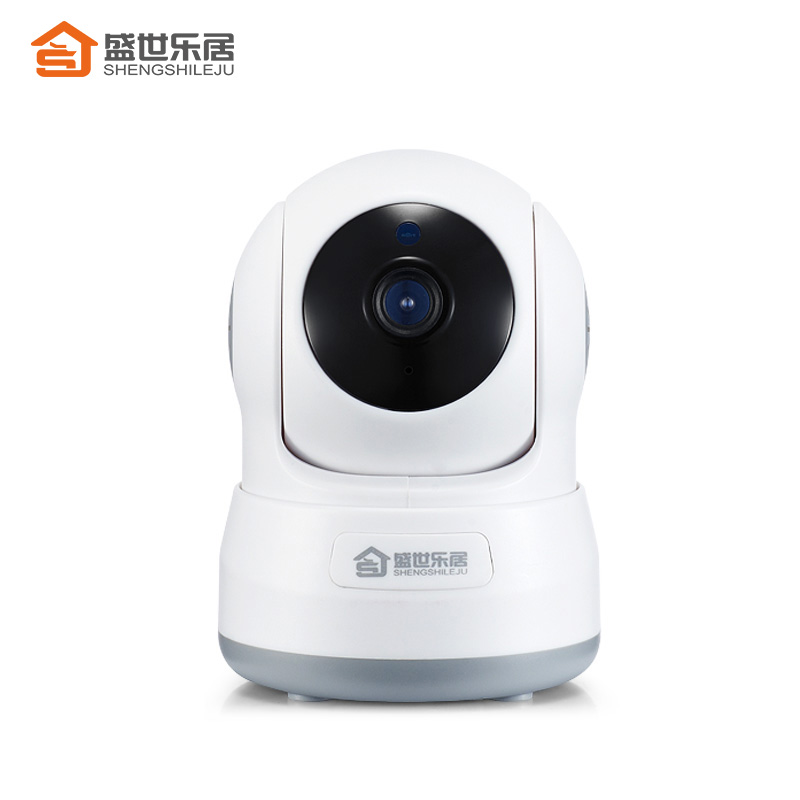 盛世乐居智能摄像机高清夜视无线网络wifi摄像头家用远程监控防盗360度全景拍摄双向通话 白色