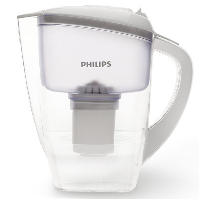飞利浦(PHILIPS)家用净水壶净水器 复合超滤膜 2.5L白色 WP2802
