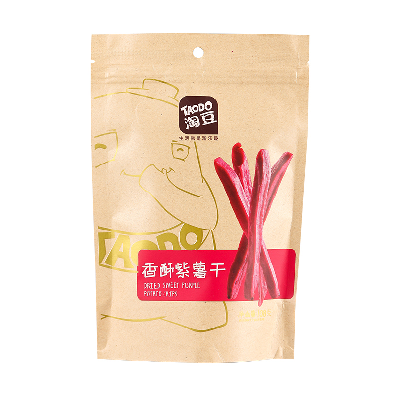 淘豆108g香酥紫薯干条 脆蔬果干地瓜干番薯条休闲办公零食小吃