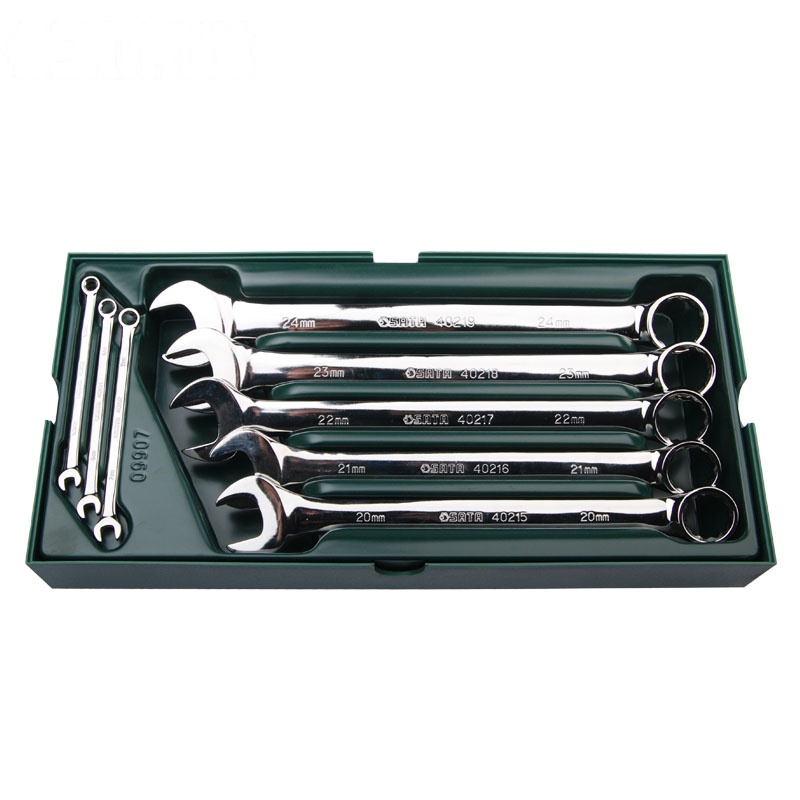 世达8件公制全抛光两用扳手SA09907