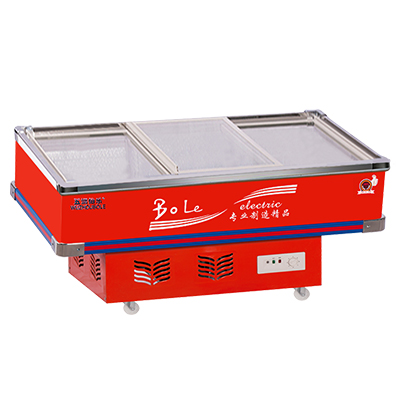 五洲伯乐(WUZHOUBOLE)SWD-2180 310升斜面海鲜柜 商用生鲜冷藏柜 肉食保鲜展示柜 推拉门冰柜卧式冷柜