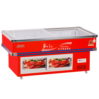 五洲伯乐(WUZHOUBOLE)SWD-1680A 312升双温海鲜柜 商用生鲜冷藏冷冻柜 肉食保鲜展示柜推拉门卧式冷柜