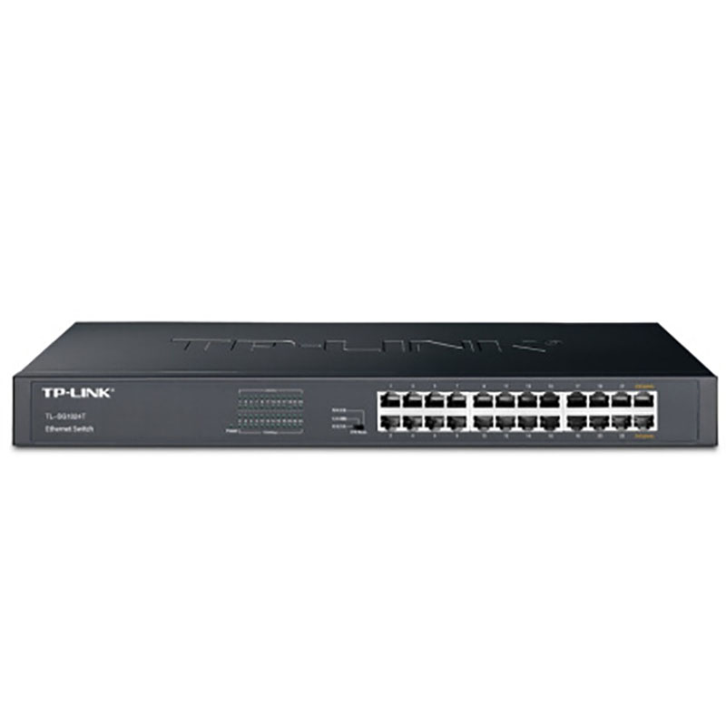 TP-LINK SG1024T 24口千兆交换机机架(24个10/100/1000Mbs端口)
