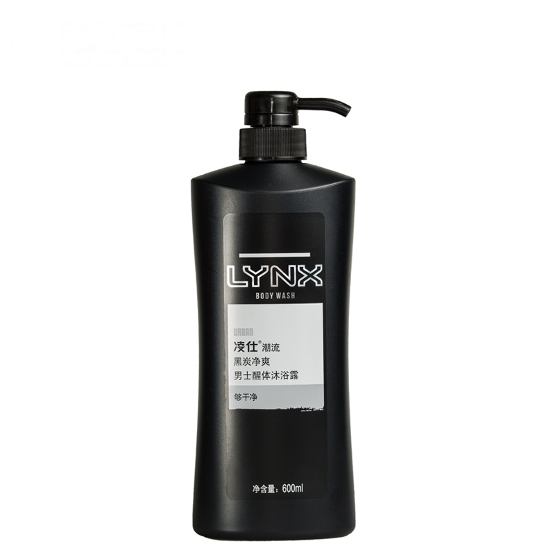 凌仕 (LYNX) 男士醒体沐浴露 潮流黑炭劲爽600ml[联合利华]