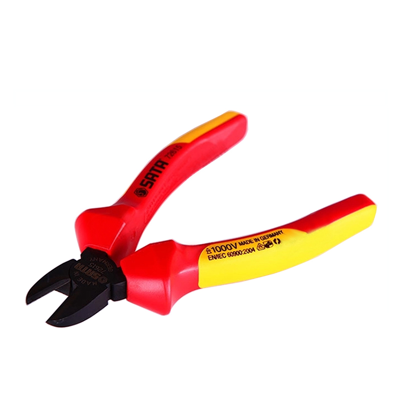 世达VDE绝缘耐压斜嘴钳7”SA72616