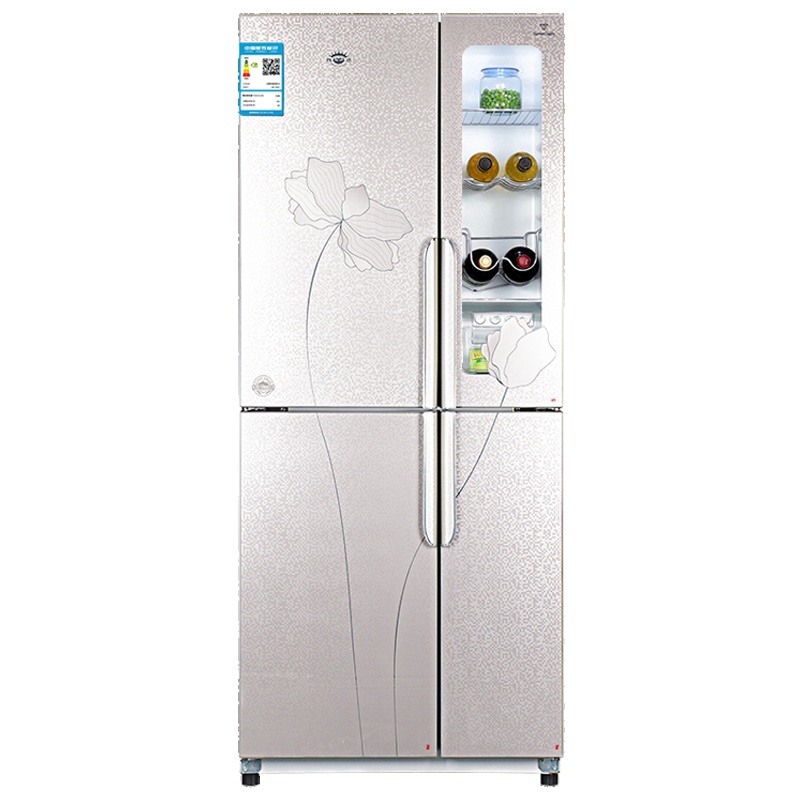 尊贵(ZUNGUI)BCD-358CA 358升 十字对开门 铜管直冷冰箱 多门四门冰箱 家用节能电冰箱(荷韵金)