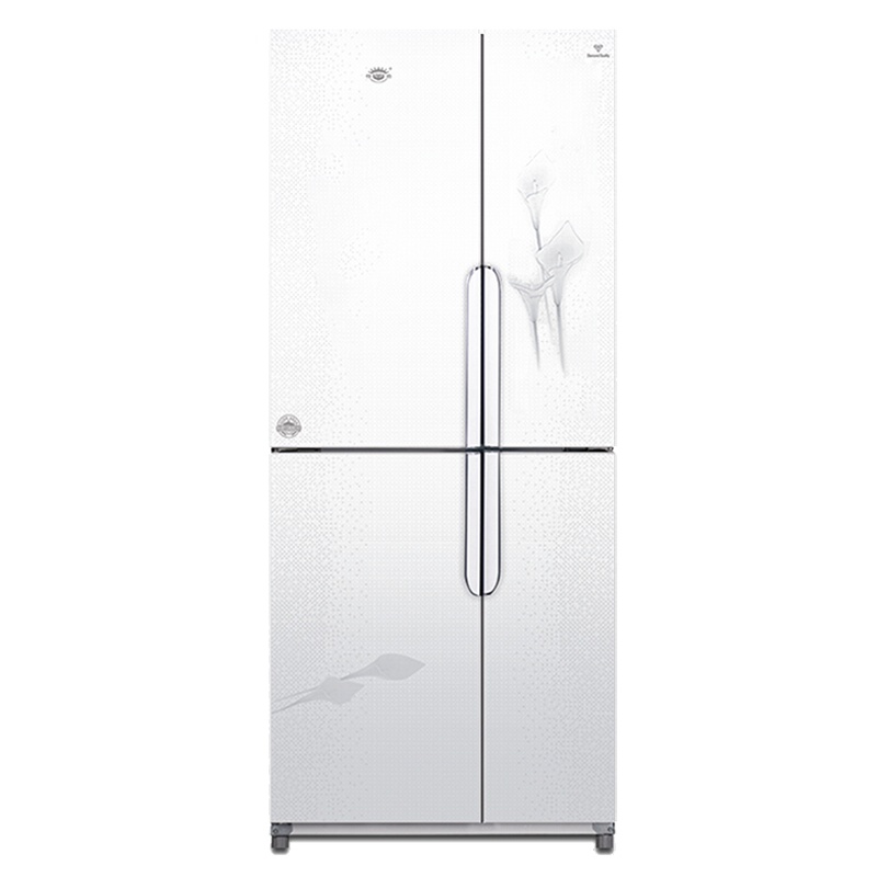 尊贵(ZUNGUI)BCD-358CA 358升 十字对开门铜管 直冷冰箱 多门四门冰箱 家用节能电冰箱(百合白实体门)