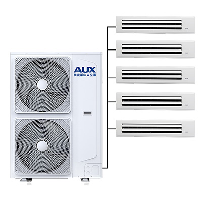 奥克斯(AUX) 中央空调7匹变频冷暖电辅 1级能效多联机 DLR-H180W(C1) 一拖五适用120-150㎡