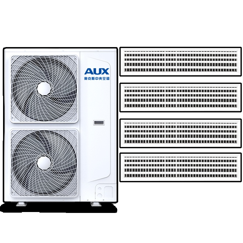 奥克斯(AUX)中央空调5匹 变频冷暖电辅 1级能效 多联机 DLR-H120W(C1) 一拖四适用80~105㎡