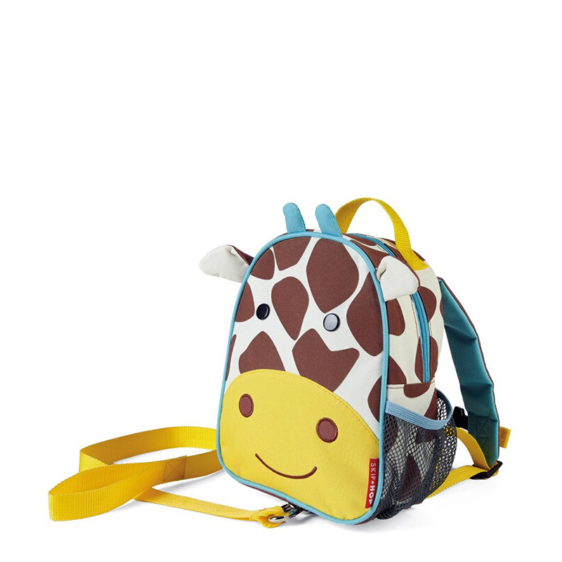 SKIP HOP儿童防走失牵引绳迷你背包双肩包书包 长颈鹿款 中性 黄色 儿童文具