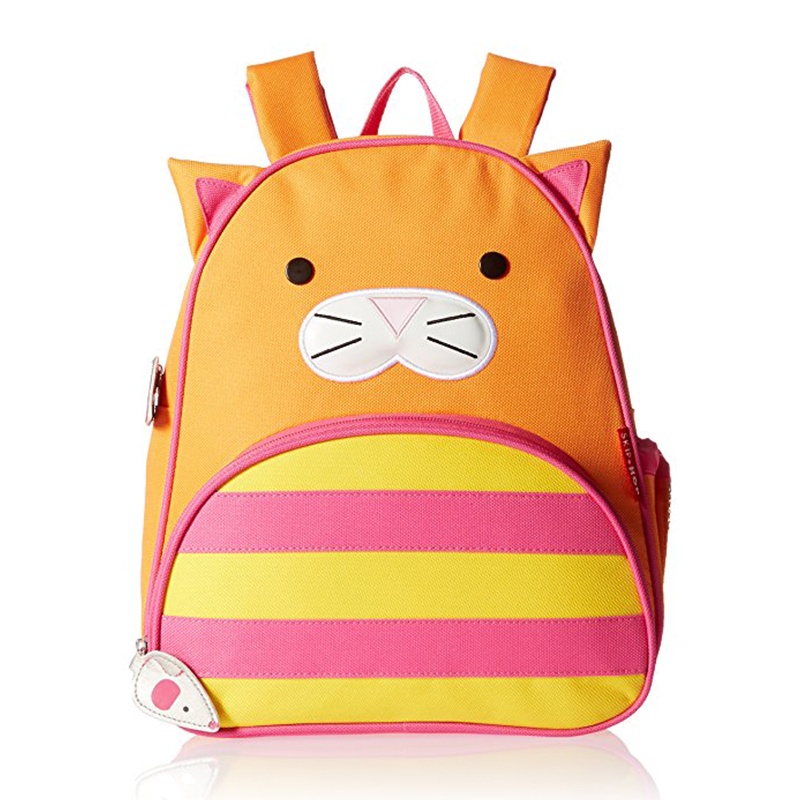 SKIP HOP动物书包儿童宝宝幼儿园双肩背包 猫咪款 橙色 中性 儿童文具 3-7岁