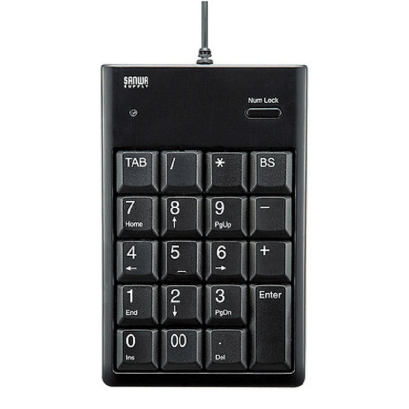 山业(SANWA SUPPLY) 黑色 USB 数字 键盘 NT-16UBKN(个)