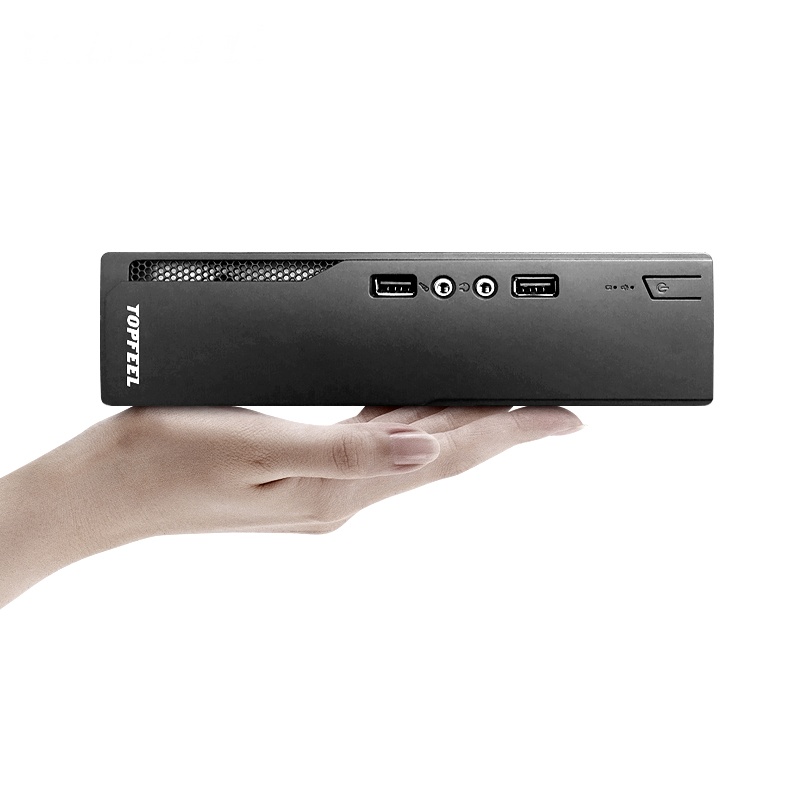 极夜TOPFEEL迷你电脑微型主机品牌台式机T65M G4560/4G/1T/W7 HOME 3年上门 政府节能采购清单