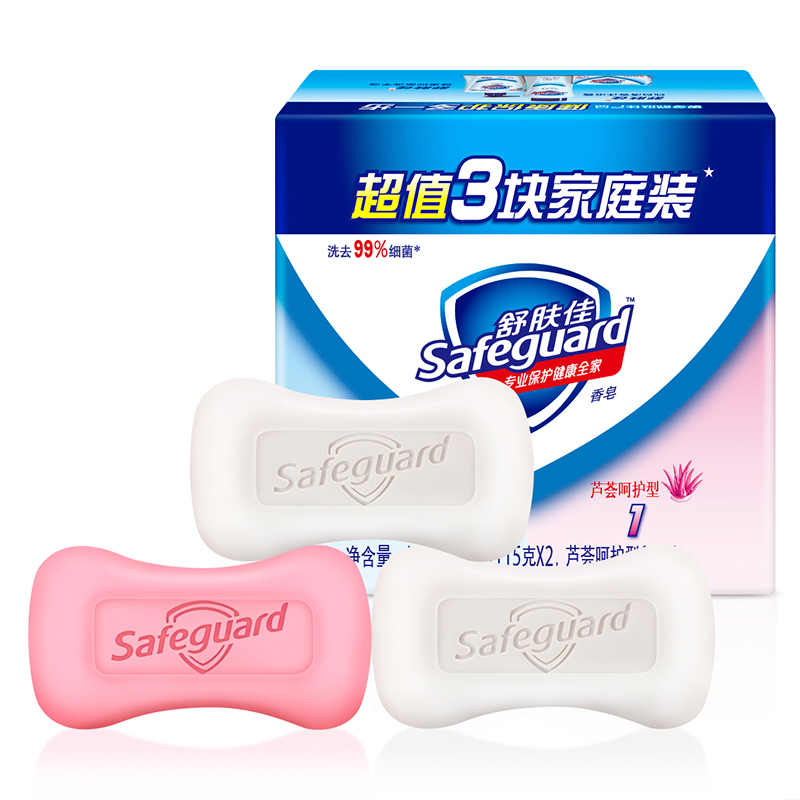 舒肤佳 混合(纯白2+芦荟*1)皂 三块装