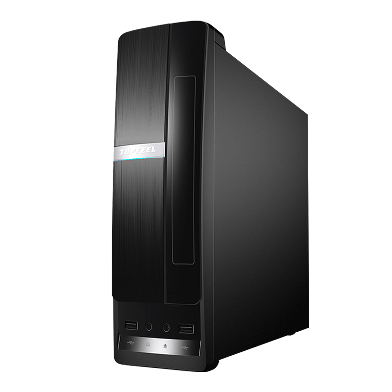 topfeel极夜T600S微型台式机整机办公家用商务品牌原装主机(i3-6100 /4G DDR4/128G固态)