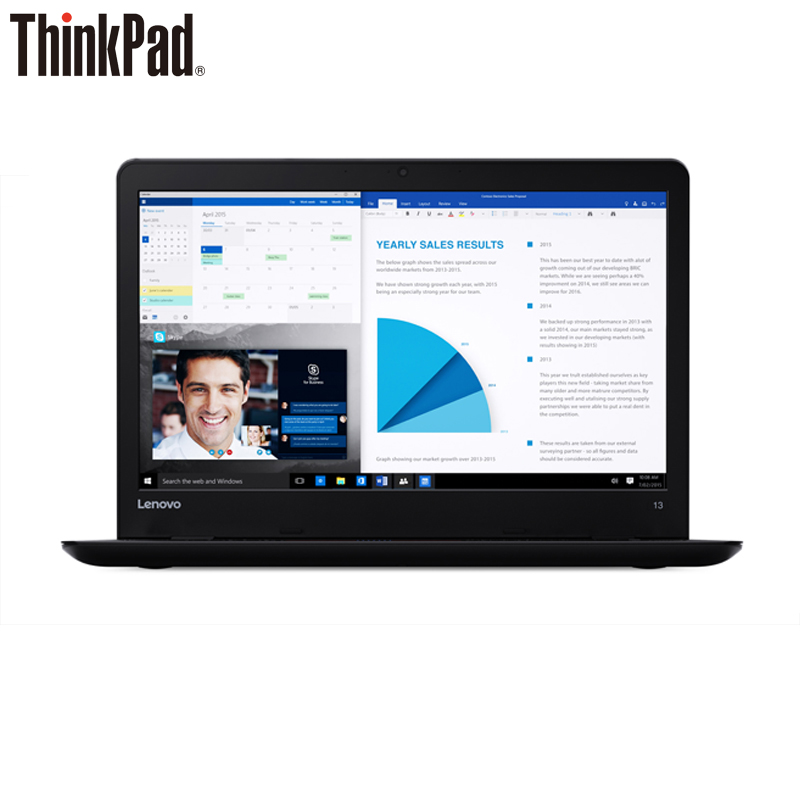 联想(ThinkPad )13 13.3英寸笔记本i3-6100U 4G 180G SSD 集显 Win10 一年上门