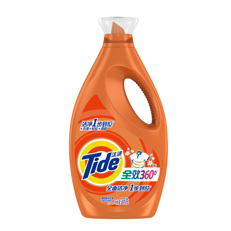 汰渍 全效360度 洗衣液(洁雅百合香型)2kg(瓶)