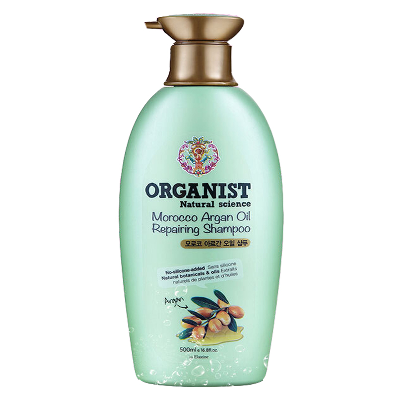 [低价清仓]ORGANIST欧活自然摩洛哥坚果油洗发露500ml 无硅修护 修复毛糙 LG韩国进口