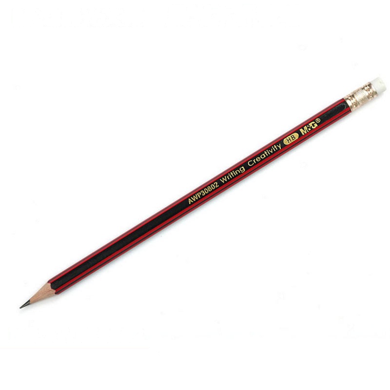 晨光HB木杆铅笔六角红黑抽条AWP30802(12支/盒)