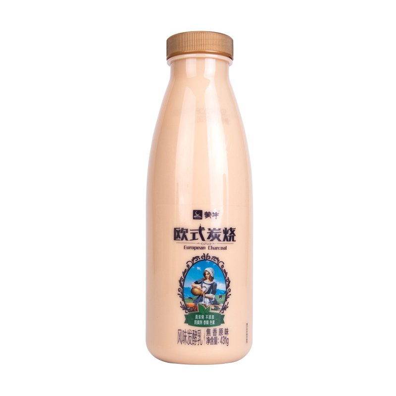 蒙牛 风味发酵乳 欧式炭烧 焦香原味 431g
