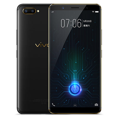 vivo X20plus 4+128GB 屏幕指纹版 黑金色 全网通4G手机 全面屏拍照 面部识别