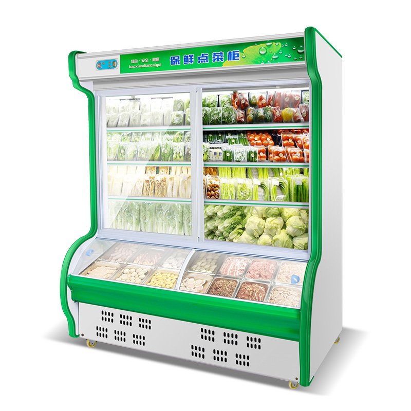 迈玮MW 1.8米双机 冷藏冷冻冰柜 点菜柜 麻辣烫柜 保鲜柜 冷藏柜 商用展示柜 机械控温