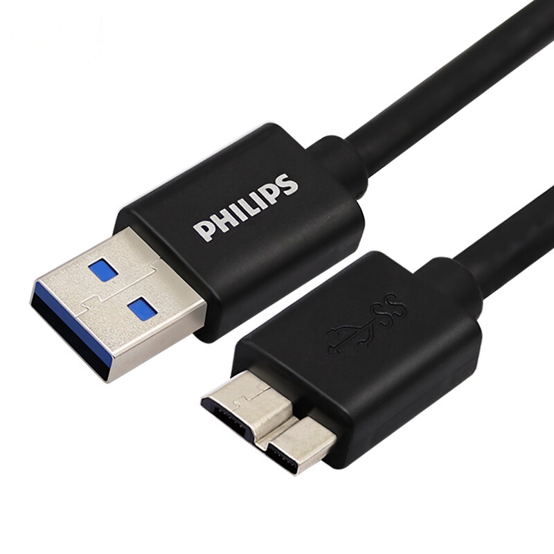 飞利浦(Philips) SWR3101 数据线手机连接线USB接口 移动硬盘三星S5 Note3线0.5米