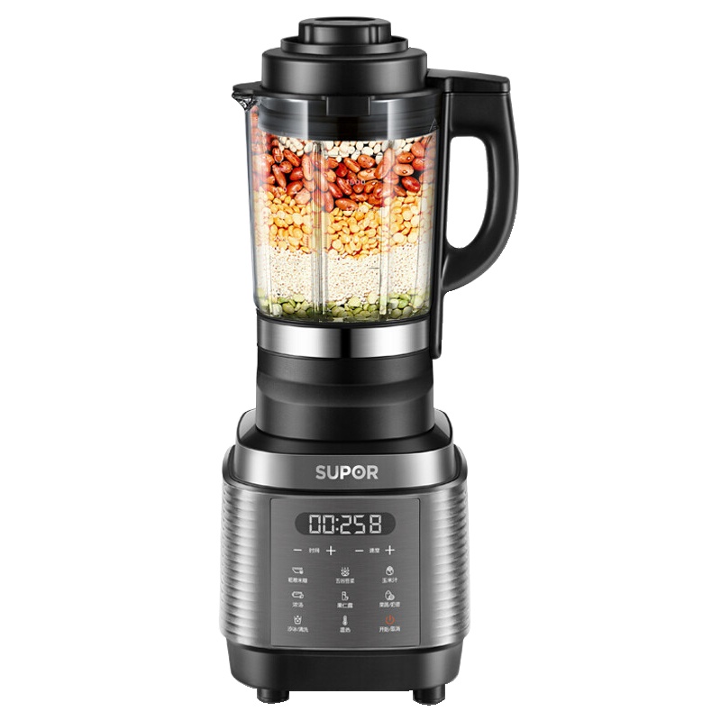 苏泊尔(SUPOR)破壁料理机JP23D-1100 智能家用可榨汁研磨多功能加热自定义菜单预约功能搅拌机