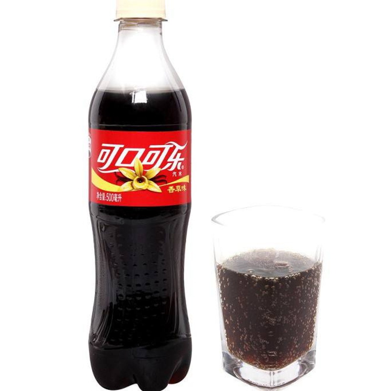 可口可乐香草味汽水500ml