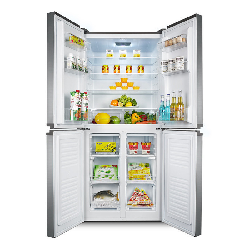 奥马(Homa) BCD-388DK/B 388升 十字对开门冰箱 冷藏定期除霜 电脑控温 节能家用 多门分储 金色