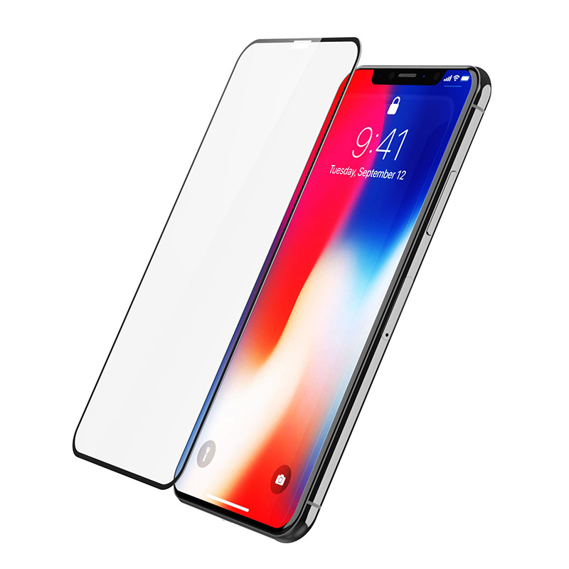 ESCASE苹果X/Xs钢化膜iPhoneX钢化膜全屏手机前膜贴膜0.2mm游戏神器吃鸡王者荣耀5D防爆进口玻璃不碎边