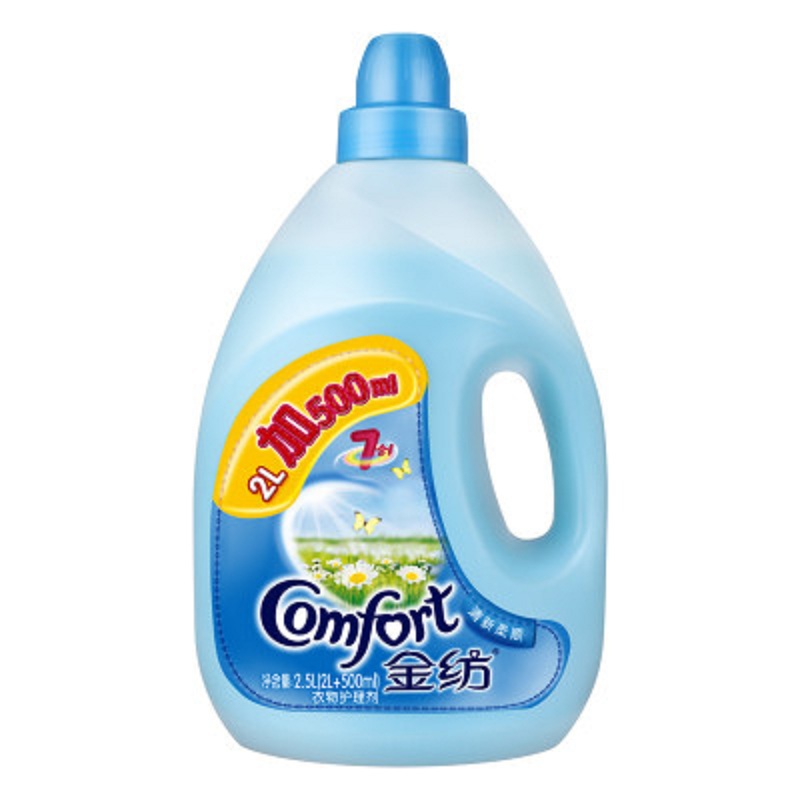 金纺 衣物护理柔顺剂液 清新柔顺组合装 2L+500ml(套)