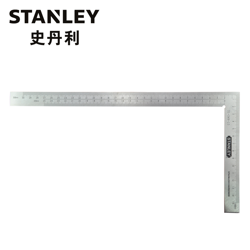 史丹利(Stanley) 300*150mm 不锈钢直角尺 35-349-23 (把)