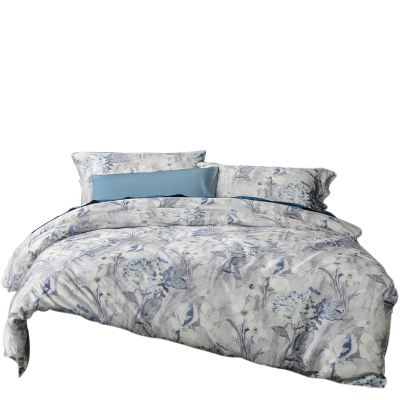 凯盛家纺 60s支全棉贡缎全棉四件套全棉床品套件床上用品床单被套 卢尔默