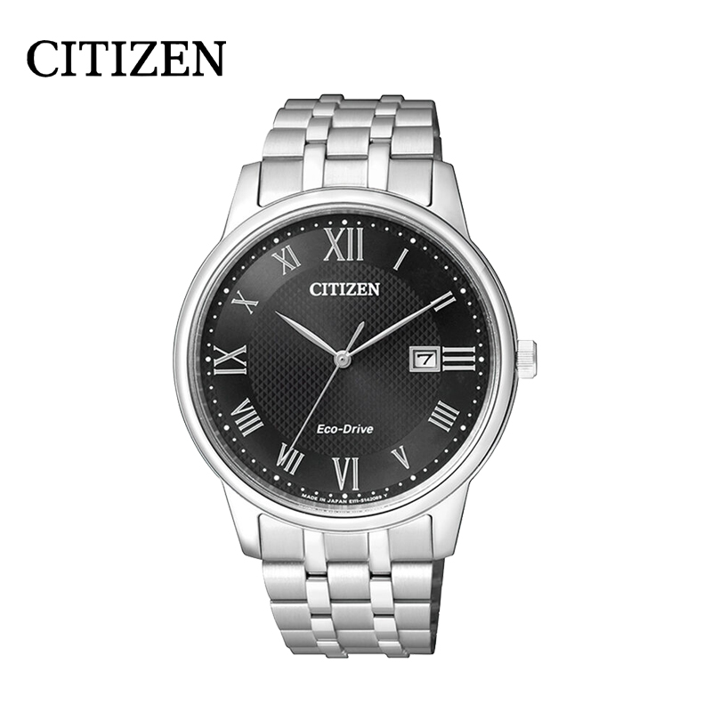 西铁城(CITIZEN)手表 光动能商务休闲时尚日历防水男表 BM6970-52E