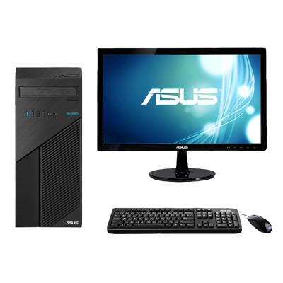 华硕(ASUS)D324MT-G44A54003 19.5英寸商用台式电脑(G4400 4G 500G 无光驱 DOS)