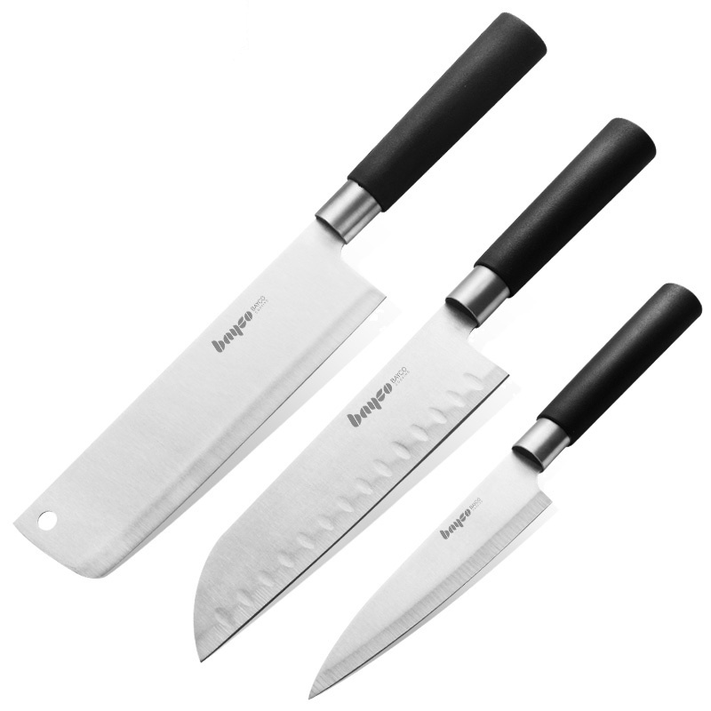 拜格(Bayco)套刀 BD2875 马氏体不锈钢厨房家用菜刀水果刀料理刀具3件套全套厨房刀具