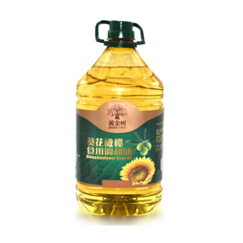 进口黄金树橄榄葵花食用调和油5L