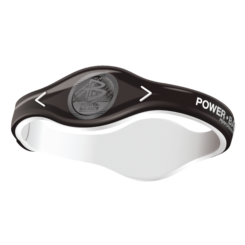 POWER BALANCE 霸能 高浓度负离子防辐射手环 能量平衡手环 硅胶手环黑XS