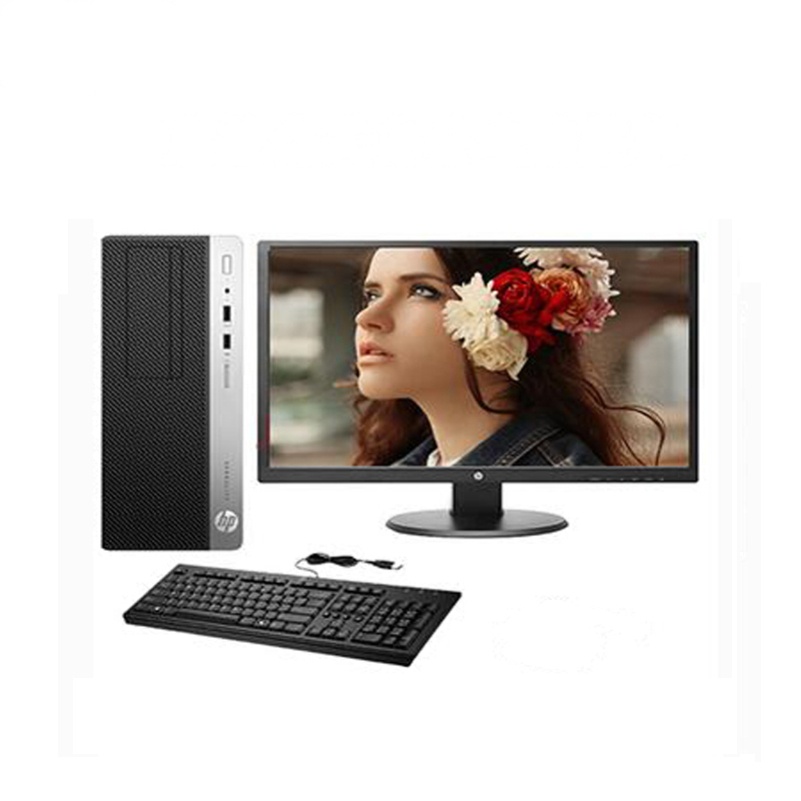 惠普(HP)EliteDesk 680G3 台式电脑整机 20显示器 I7-6700 16G 1TB W7 黑
