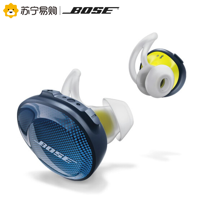 Bose SoundSport Free 真无线蓝牙耳机--午夜蓝配柠檬黄