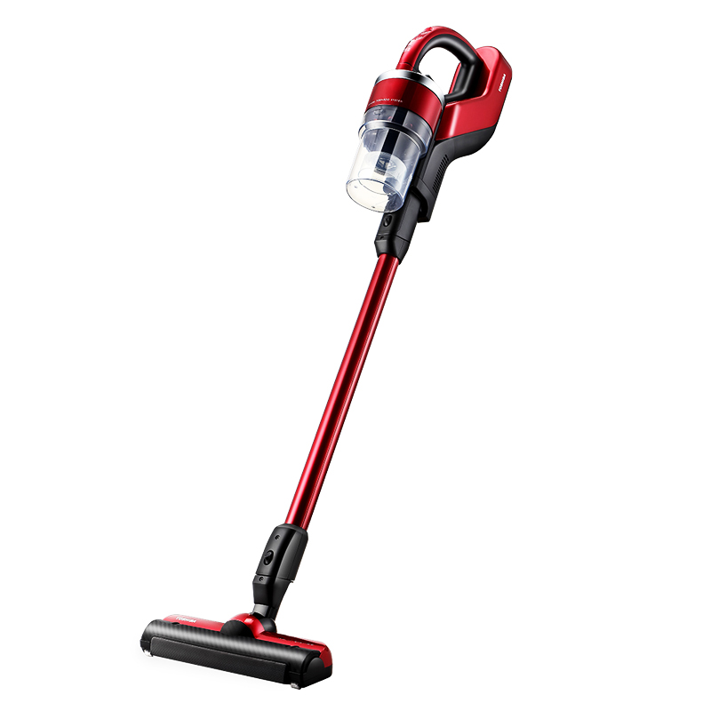 东芝(TOSHIBA)吸尘器VC-CL1400AC(R)家用无线手持吸尘器 强力大功率车用小型吸尘机除螨 易清洗可视尘杯
