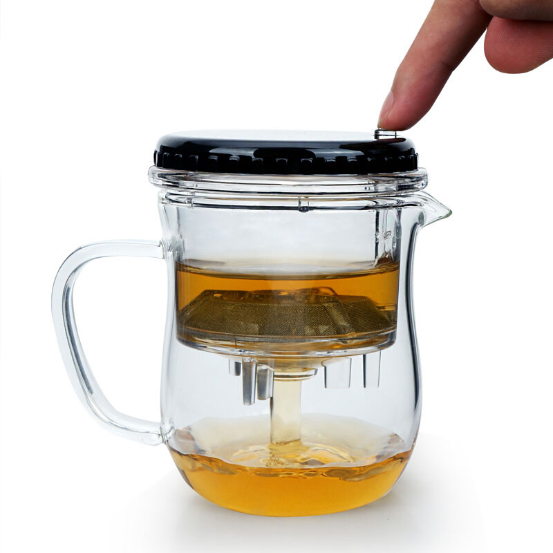 恒福(TEA MiLL)茶具 有福杯 玻璃茶壶花茶壶 耐热玻璃 鹰型壶嘴出水不外漏 否
