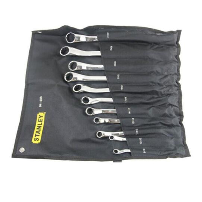 史丹利Stanley 11件套公制精抛光45°角双梅花扳手94-406-23 11件套