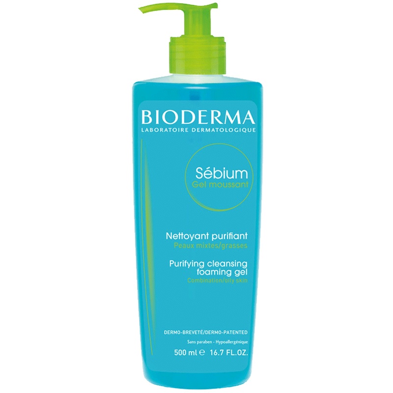 BIODERMA 贝德玛洁面慕斯啫喱 500ml 洗面奶控油平衡深层清洁 任何肤质通用