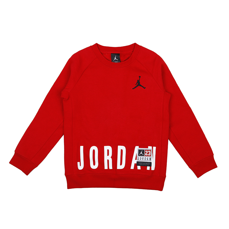 耐克儿童(NIKE KIDS) JORDAN儿童 男童常规款圆领套头运动卫衣 81321HO909R78