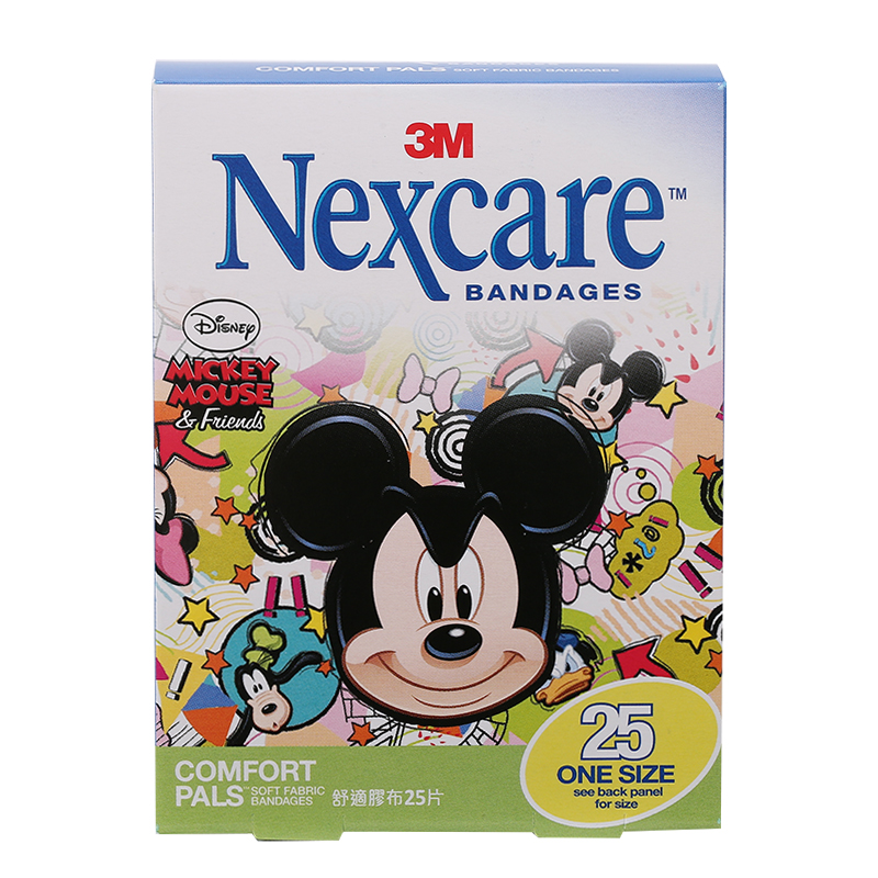 3M Nexcare米奇老鼠卡通膠布 25片裝